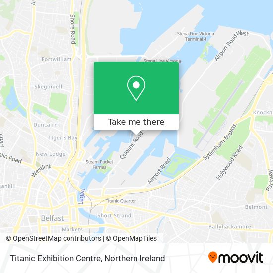 Titanic Exhibition Centre map