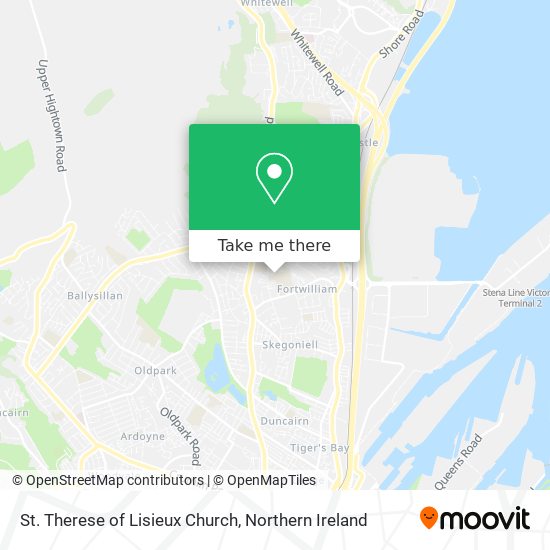 St. Therese of Lisieux Church map