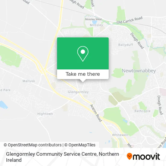 Glengormley Community Service Centre map