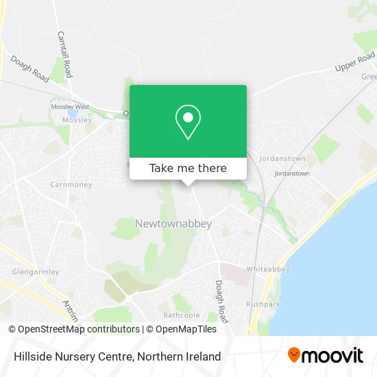 Hillside Nursery Centre map