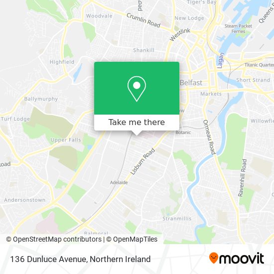 136 Dunluce Avenue map