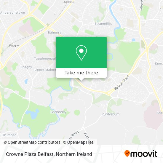 Crowne Plaza Belfast map