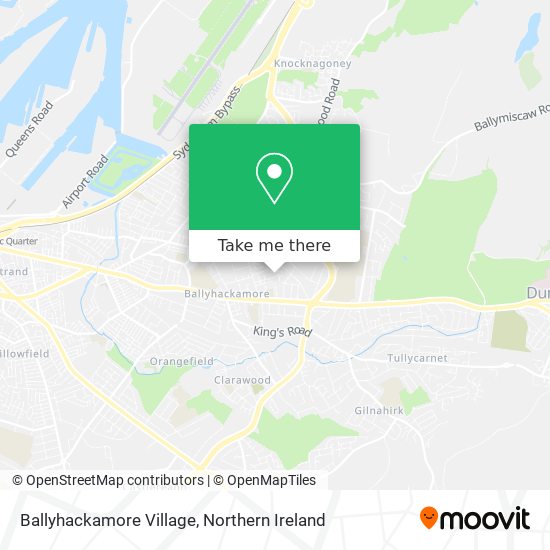 Ballyhackamore Village map