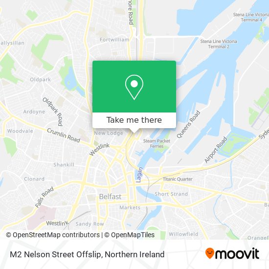 M2 Nelson Street Offslip map