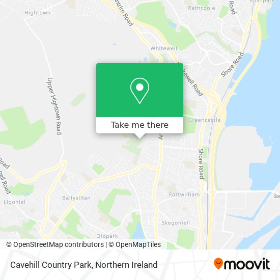 Cavehill Country Park map