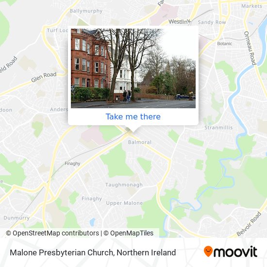 Malone Presbyterian Church map