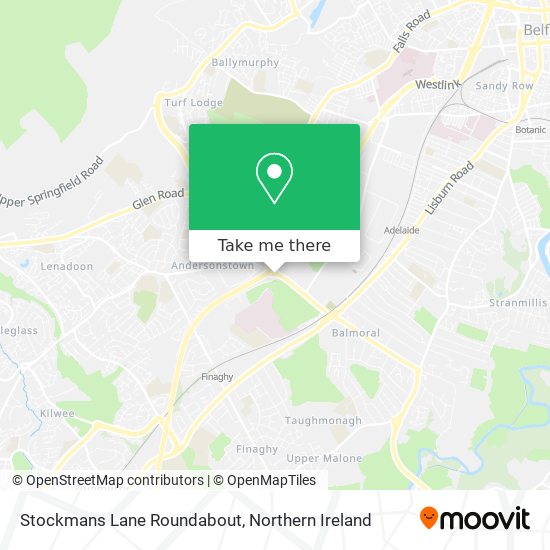 Stockmans Lane Roundabout map