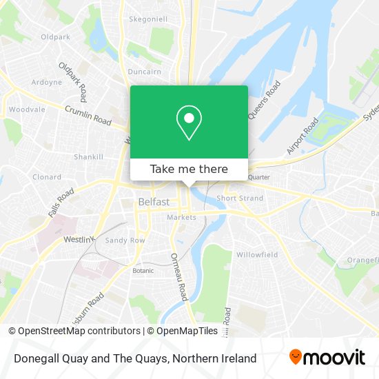 Donegall Quay and The Quays map
