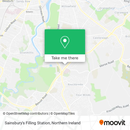 Sainsbury's Filling Station map