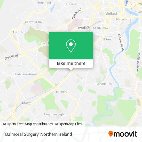 Balmoral Surgery map