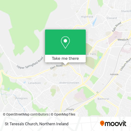 St Teresa's Church map