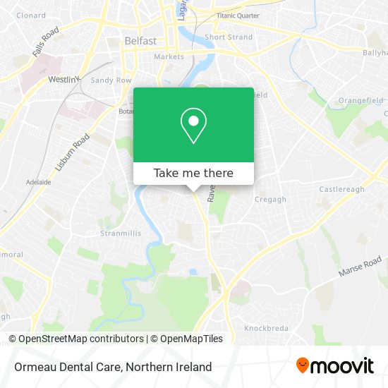 Ormeau Dental Care map