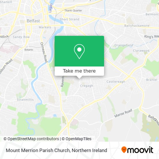 Mount Merrion Parish Church map
