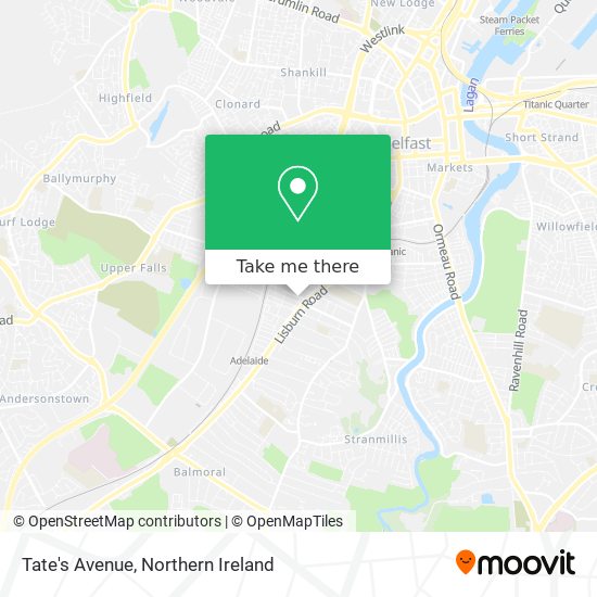 Tate's Avenue map