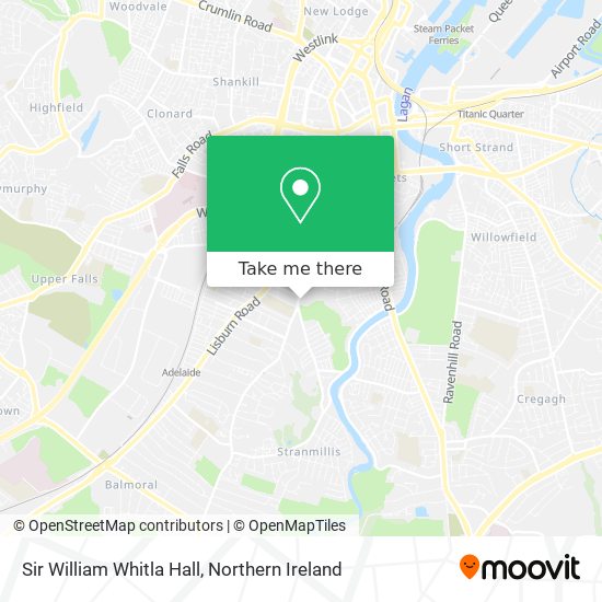 Sir William Whitla Hall map