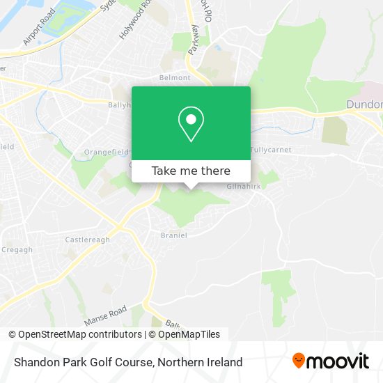 Shandon Park Golf Course map