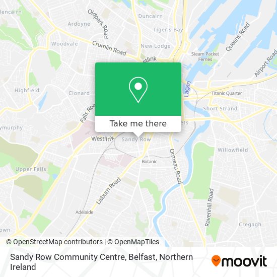 Sandy Row Community Centre, Belfast map