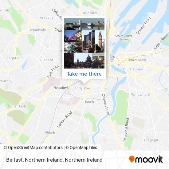 Belfast, Northern Ireland map