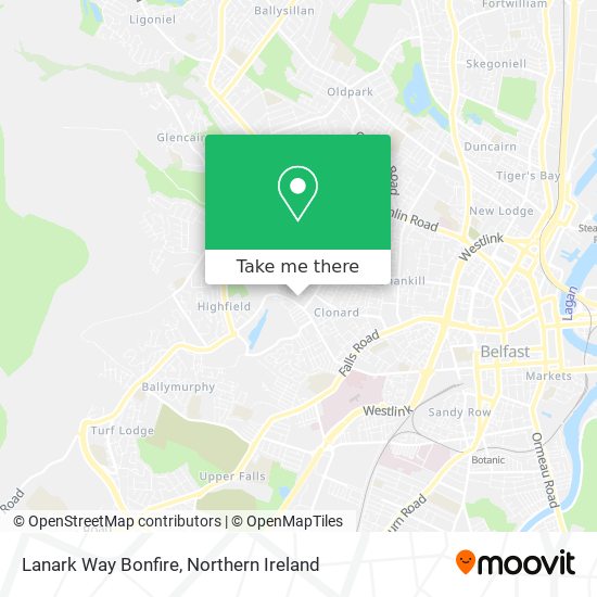Lanark Way Bonfire map