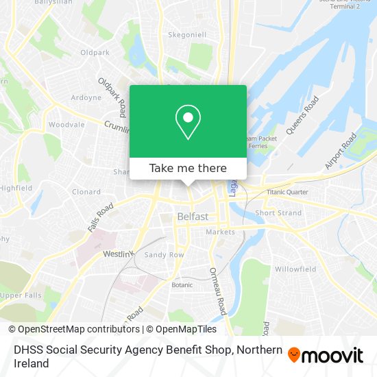 DHSS Social Security Agency Benefit Shop map