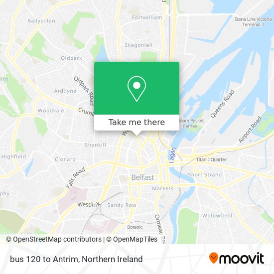 bus 120 to Antrim map
