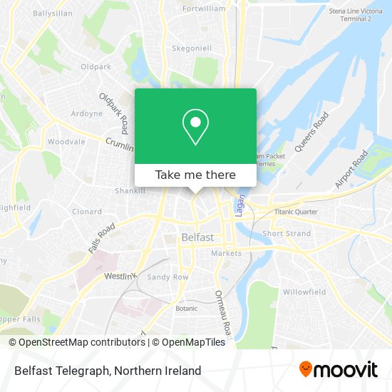 Belfast Telegraph map