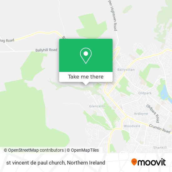 st vincent de paul church map