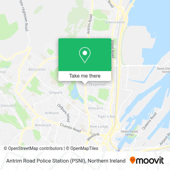 How to get to Antrim Road Police Station (PSNI) in Belfast by bus?