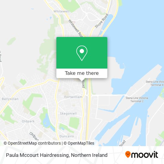 Paula Mccourt Hairdressing map
