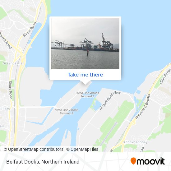 Belfast Docks map