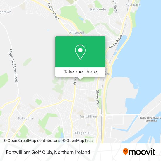 Fortwilliam Golf Club map