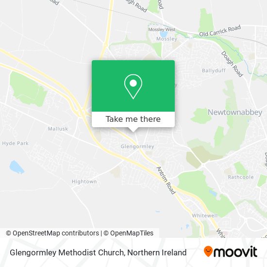 Glengormley Methodist Church map