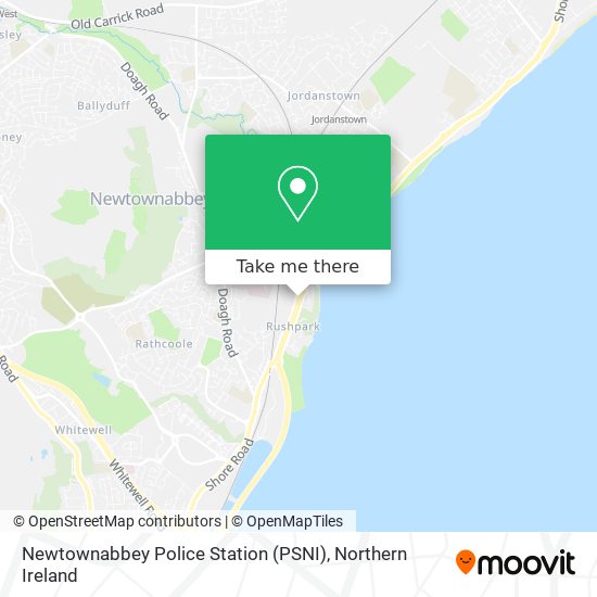 Newtownabbey Police Station (PSNI) map