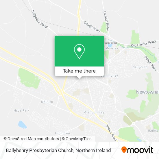 Ballyhenry Presbyterian Church map