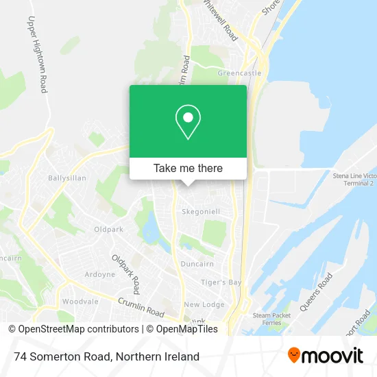 74 Somerton Road map