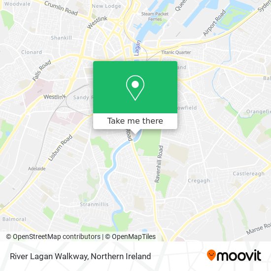 River Lagan Walkway map
