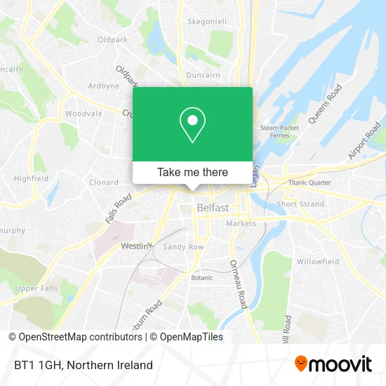 BT1 1GH map