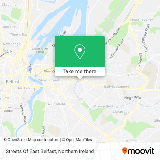 Streets Of East Belfast map