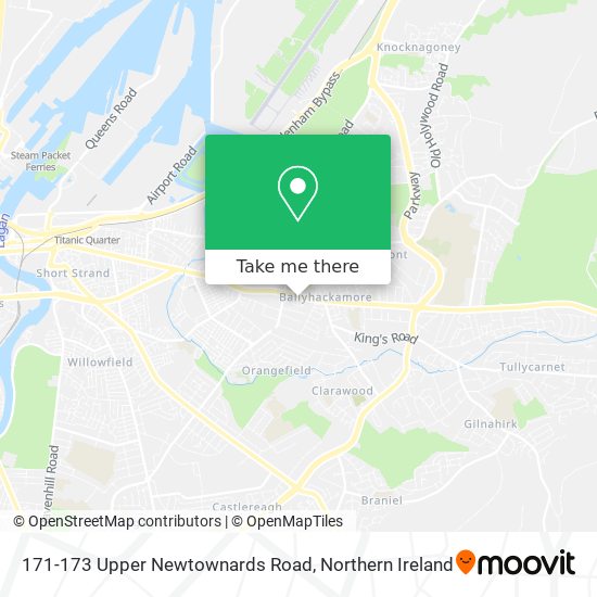 171-173 Upper Newtownards Road map