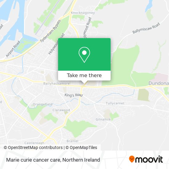 Marie curie cancer care map