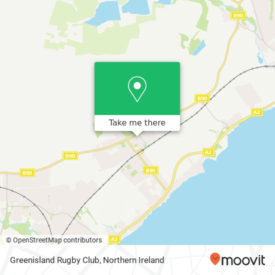 Greenisland Rugby Club map