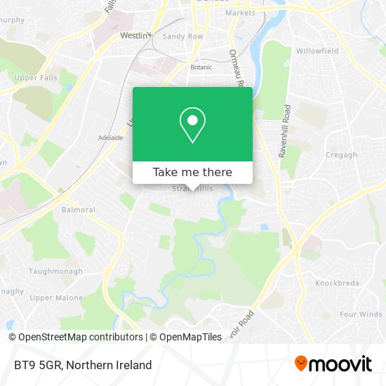 BT9 5GR map