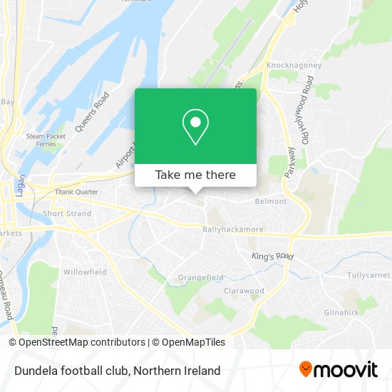 Dundela football club map