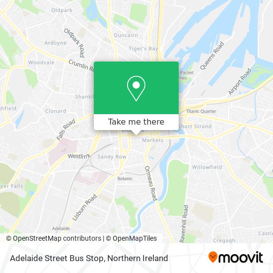 Adelaide Street Bus Stop map