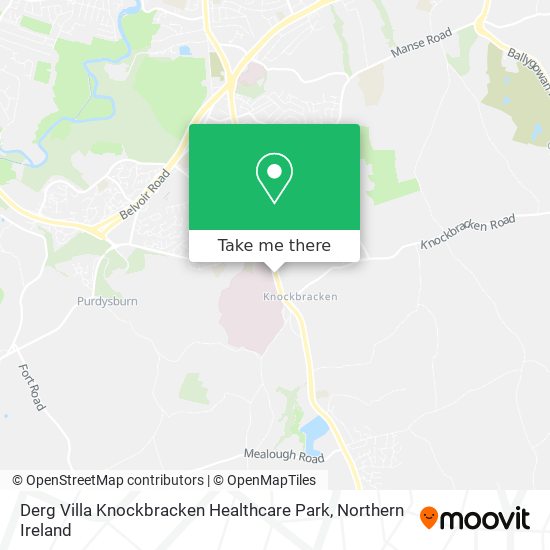 Derg Villa Knockbracken Healthcare Park map