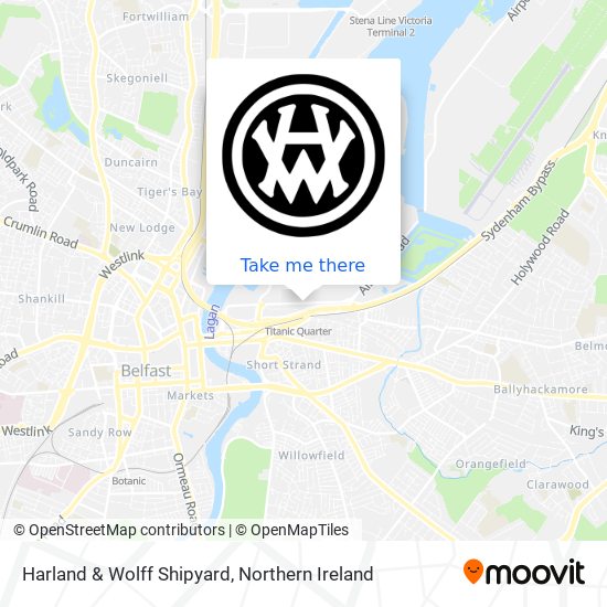 Harland & Wolff Shipyard map