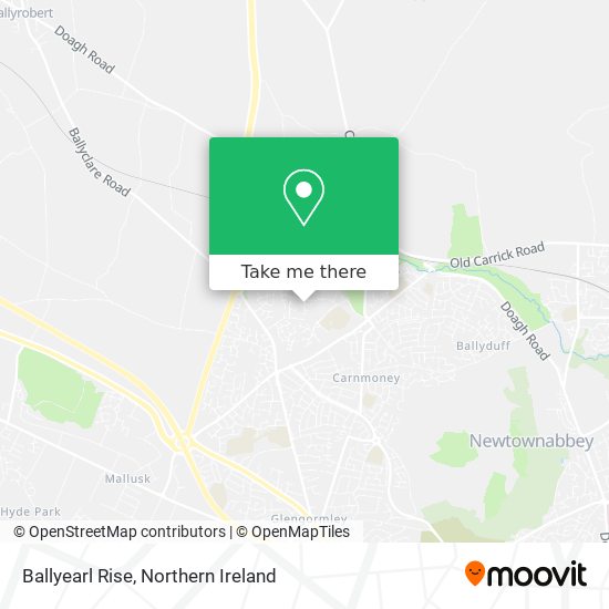 Ballyearl Rise map