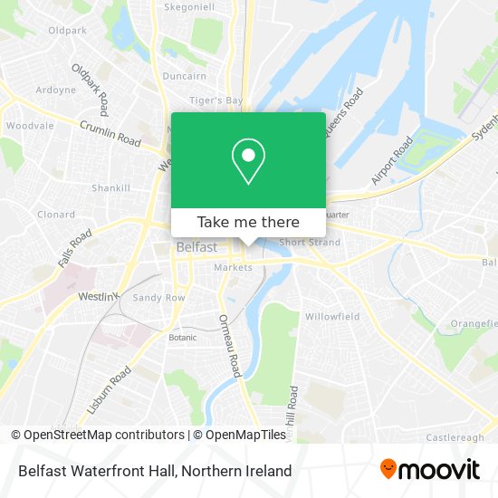 Belfast Waterfront Hall map