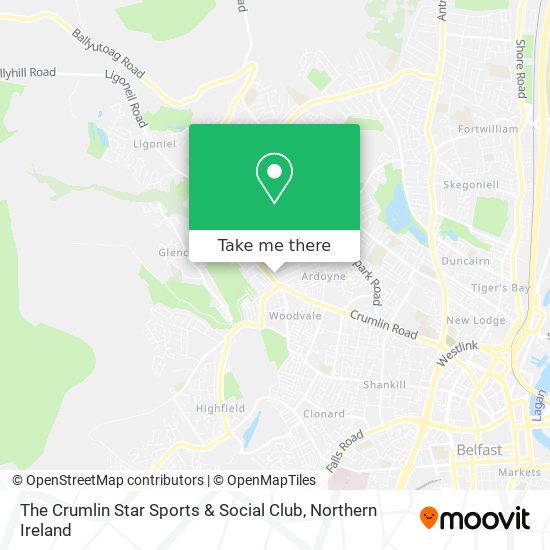 The Crumlin Star Sports & Social Club map