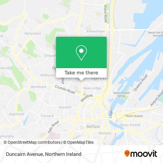 Duncairn Avenue map